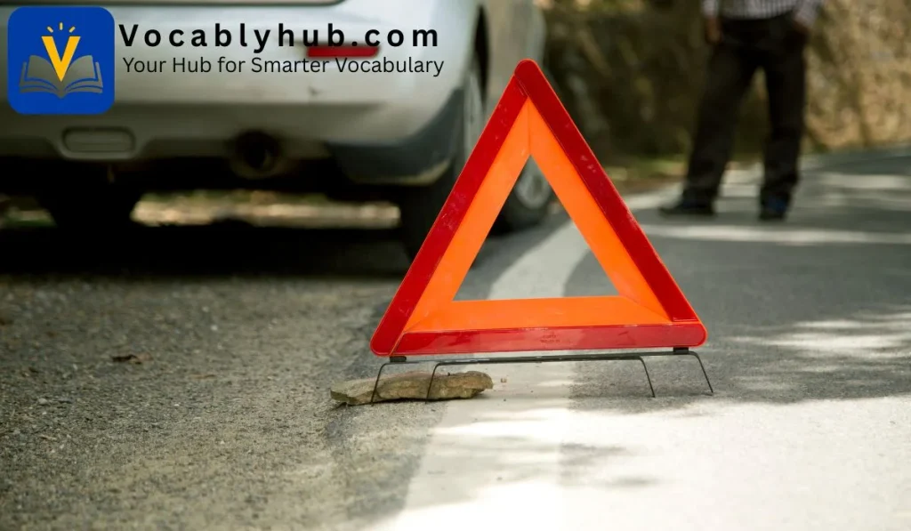 A sudden failure, breakdown, or physical falling.