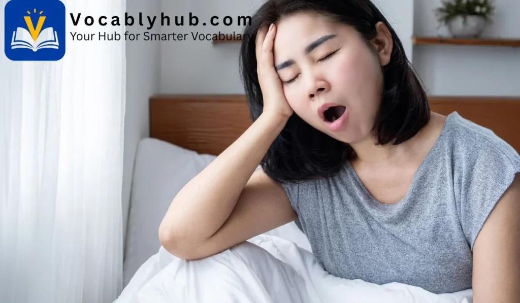  Sounding rough and low, often due to illness, fatigue, or deep emotion.