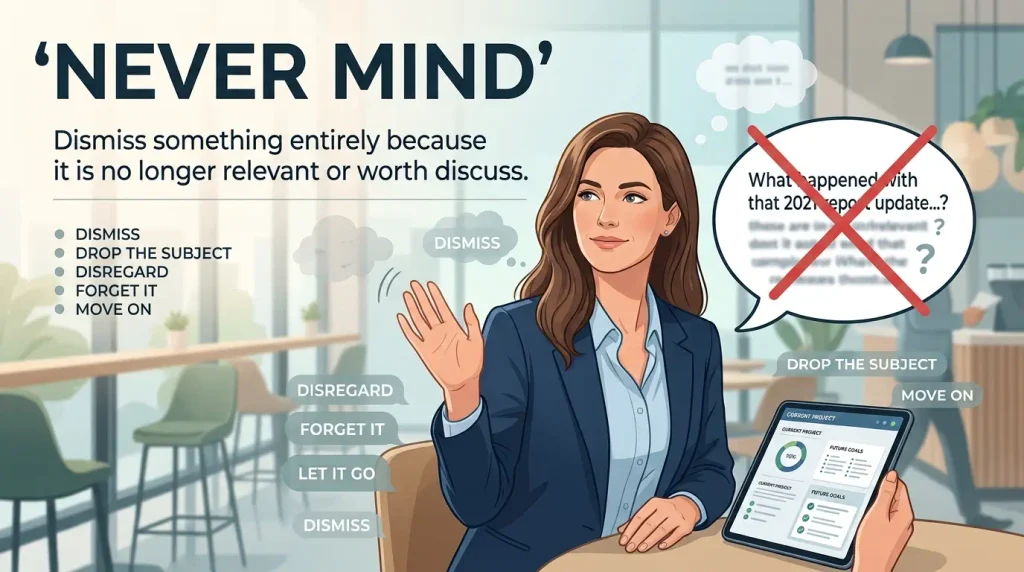 Dismiss something entirely because it is no longer relevant or worth discussing. 