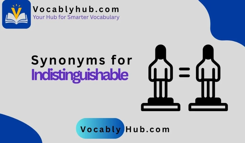 synonyms for indistinguishable