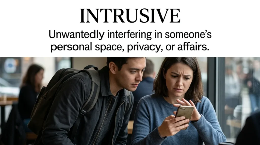Synonyms for Intrusive