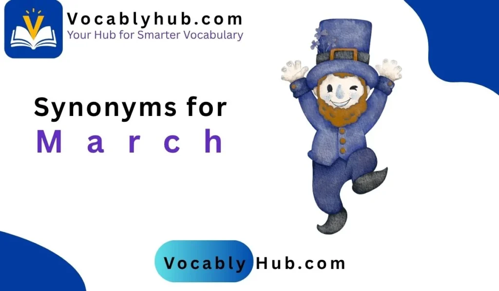 synonyms for march
