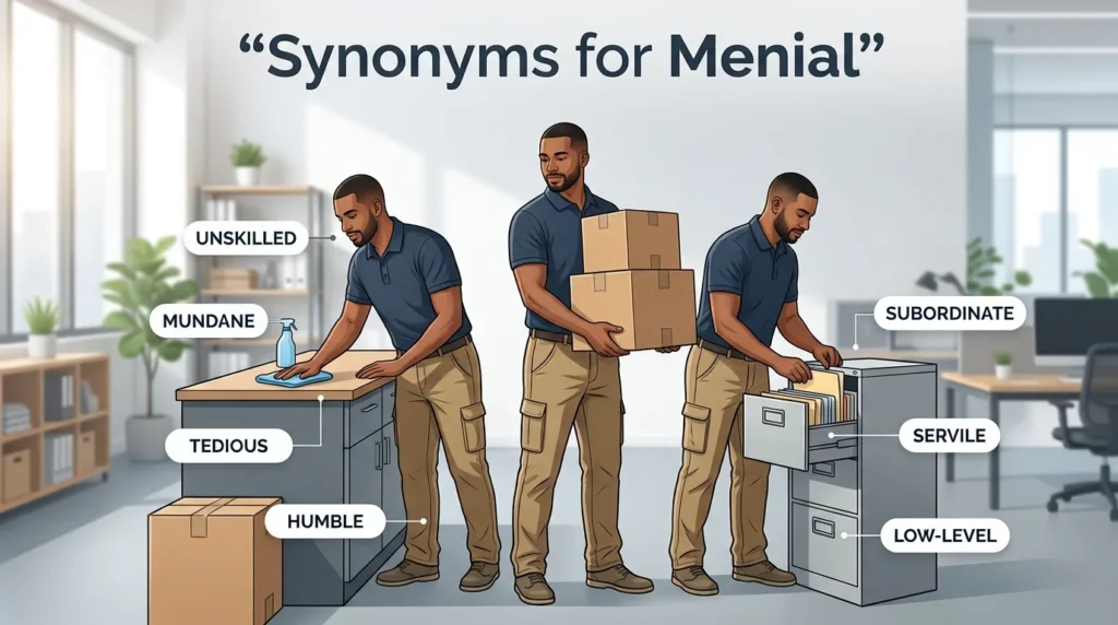 synonyms for menial