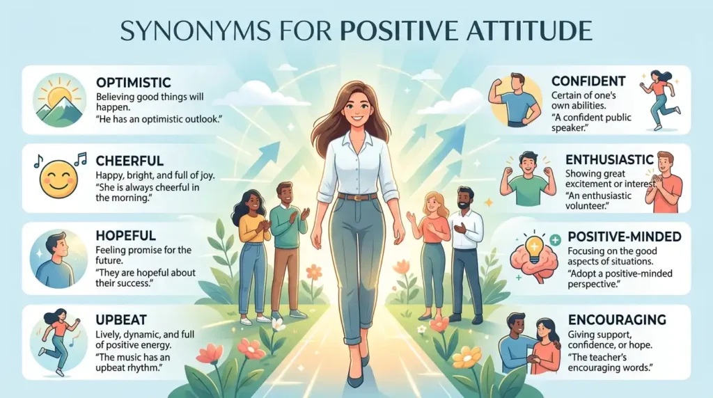 synonyms for positive attitude