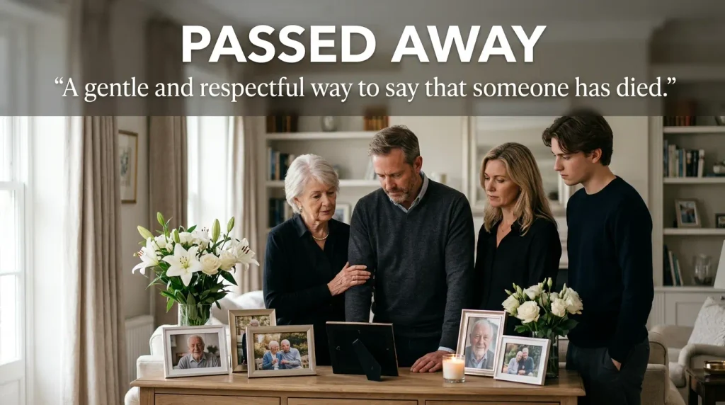 A gentle and respectful way to say that someone has died.