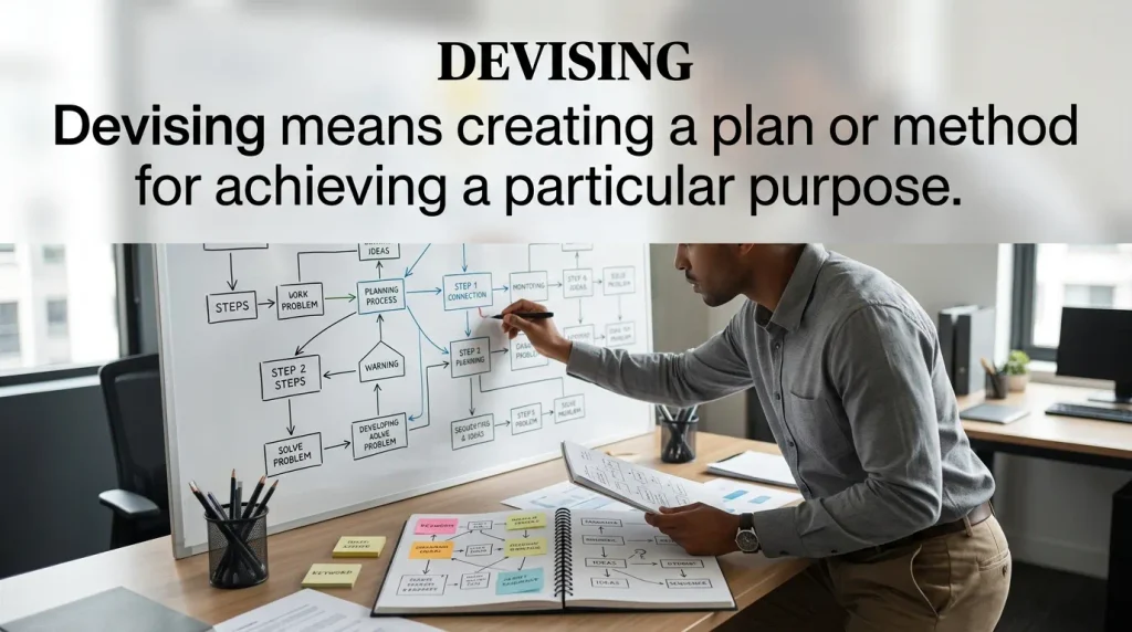 Devising a strategic plan as a synonym for orchestrating