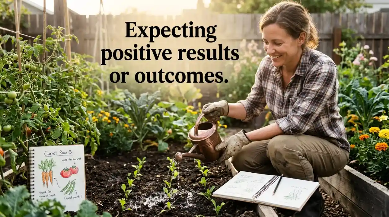 Expecting positive results or outcomes.