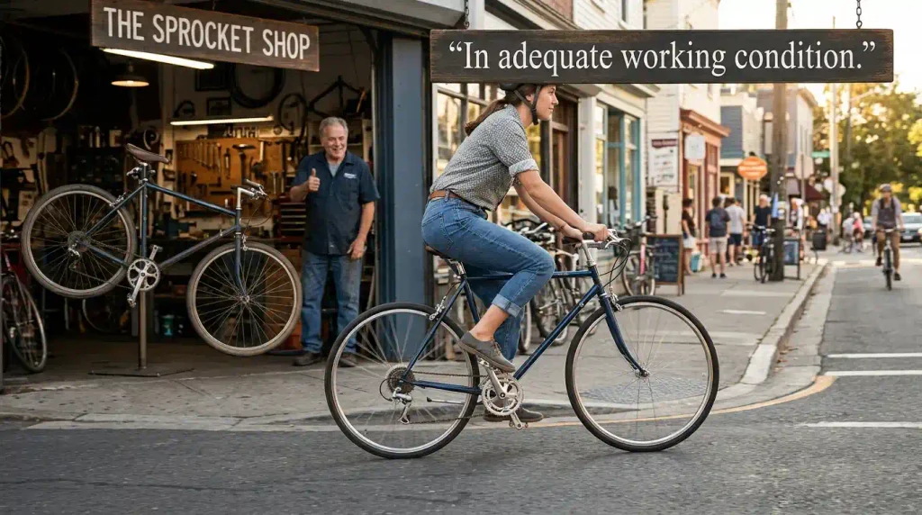 In adequate working condition.