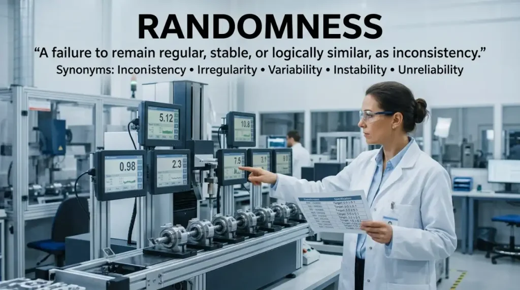 Inconsistency describes a failure to remain regular, stable, or logically similar.