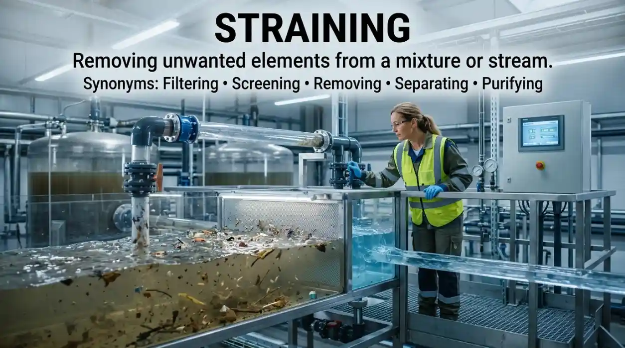 Removing unwanted elements from a mixture or stream.