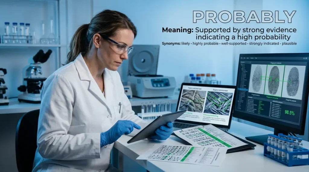  Supported by substantial evidence indicating top probability.