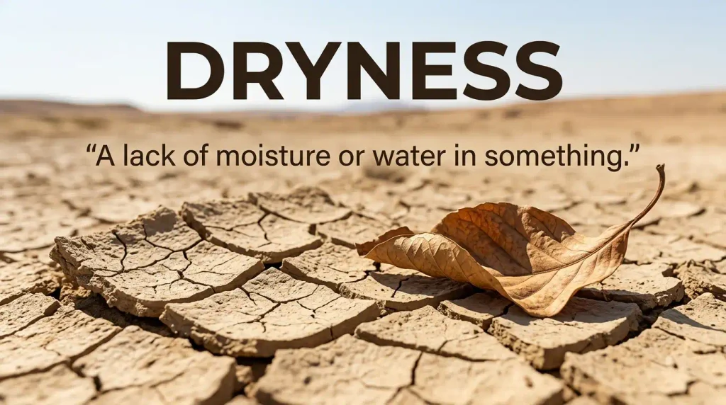 synonym for dryness