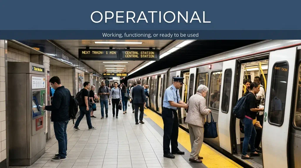 synonyms for operational