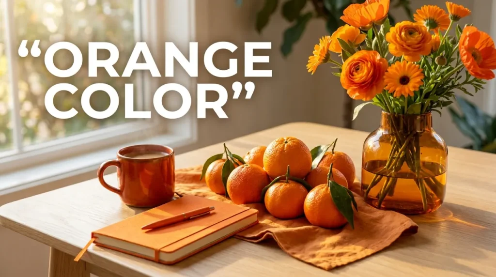 synonyms for orange color