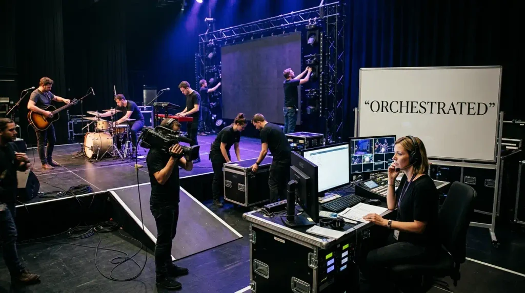 synonyms for orchestrated