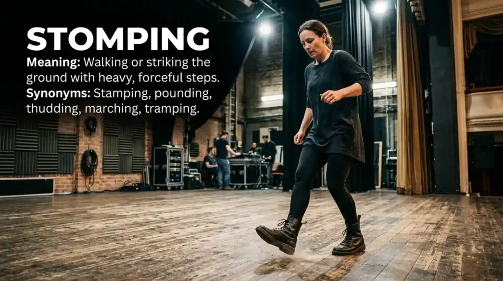 Synonyms for Stomping