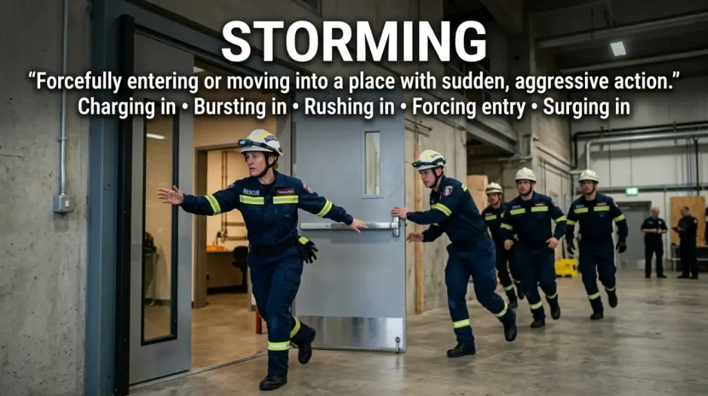 Synonyms for Storming
