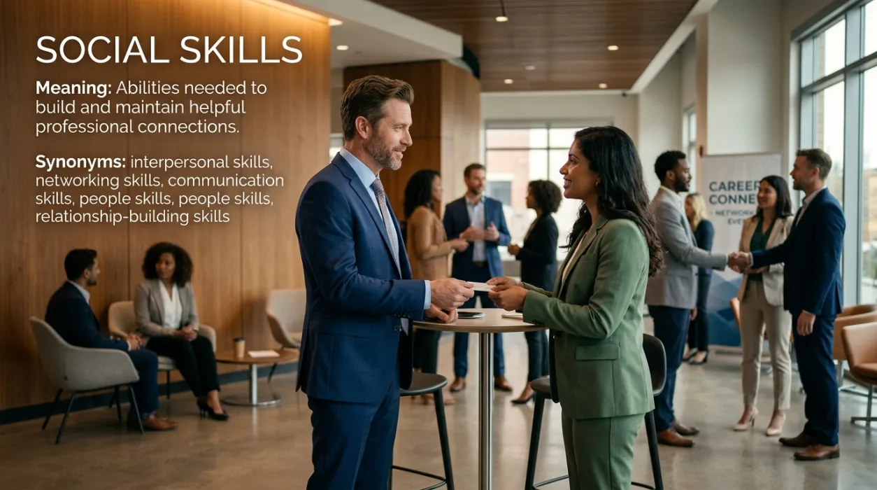 The abilities needed to build and maintain helpful professional connections.