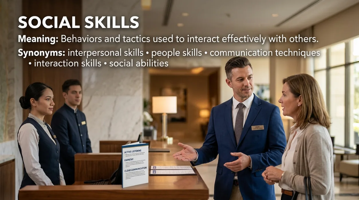 The behaviors and tactics a person uses to interact with others effectively.