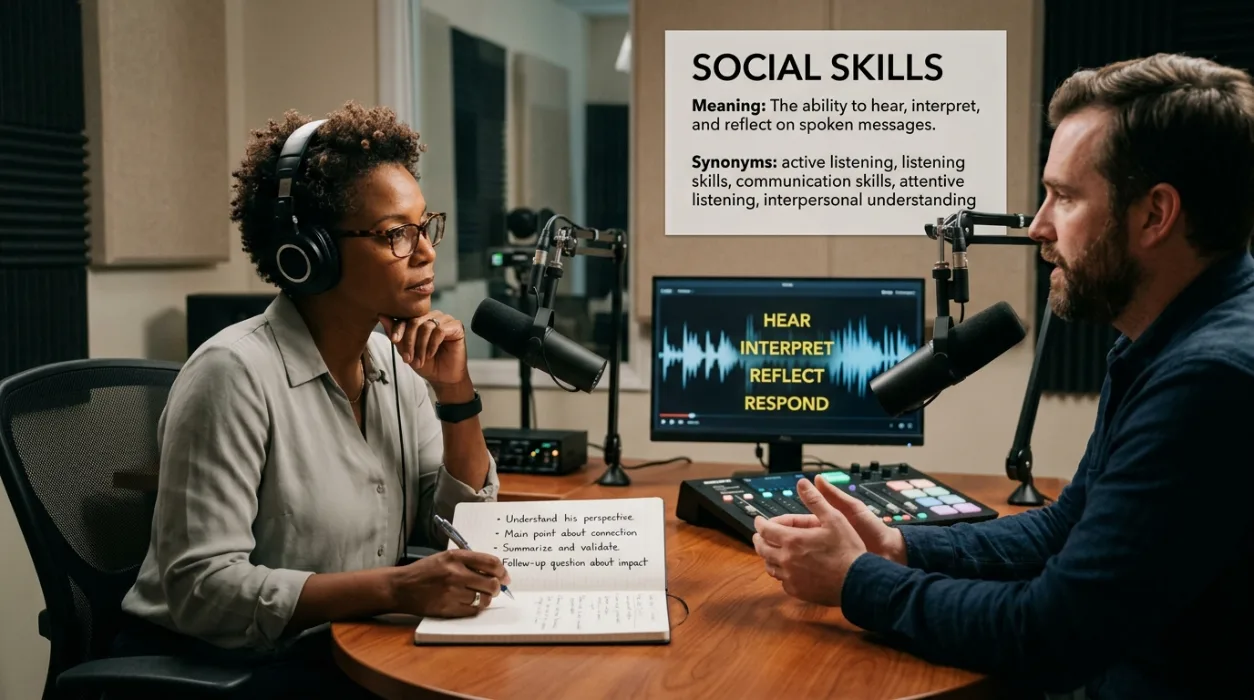 The capacity to hear, interpret, and reflect on spoken messages.