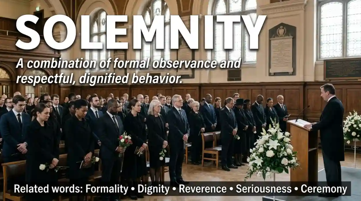 A combination of formal observance and respectful, dignified behavior.