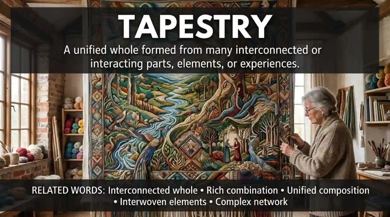 A unified entity made from many connected or interacting parts.
