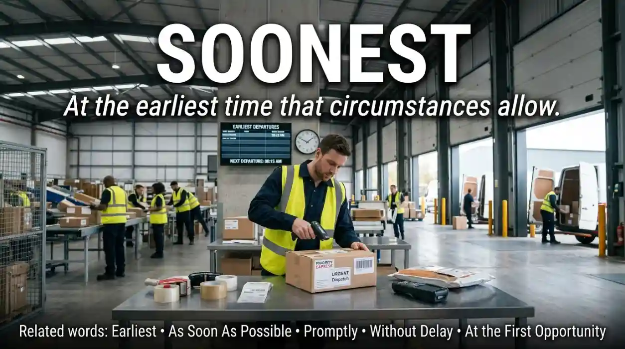At the earliest time that circumstances allow.