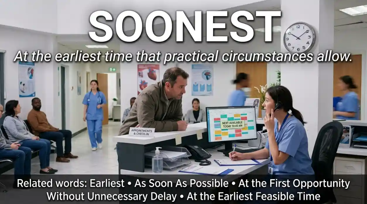 At the earliest time that practical circumstances allow.