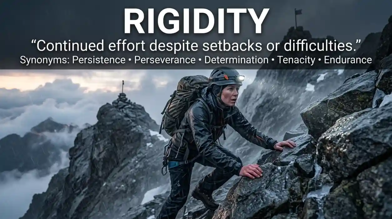 Continued effort despite setbacks or difficulties.