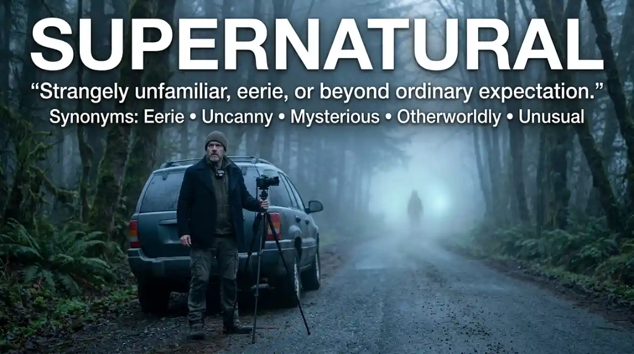 Describing something that feels strangely unfamiliar, eerie, or beyond ordinary expectation.