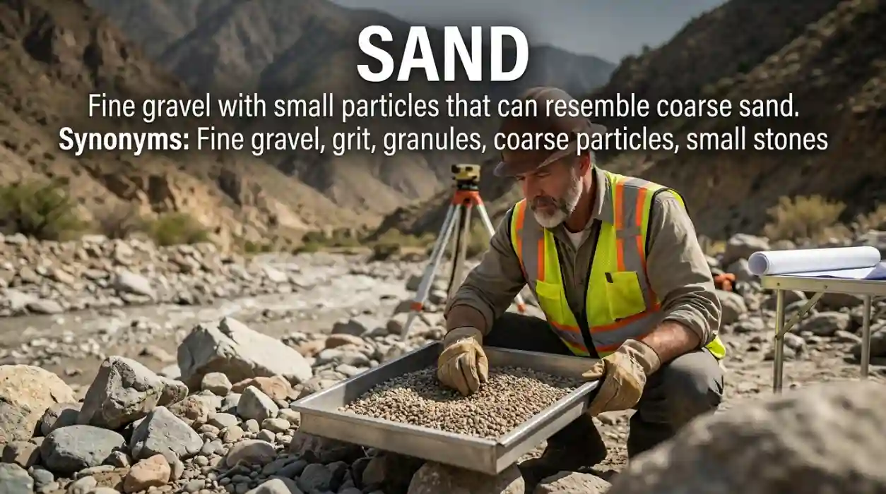 Fine gravel is still gravel, but its small size can make it resemble coarse sand.