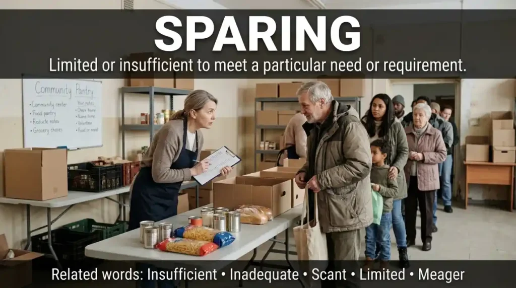 Not enough to meet a particular need or requirement.