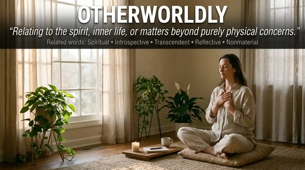 Relating to the spirit, inner life, or matters beyond purely physical concerns