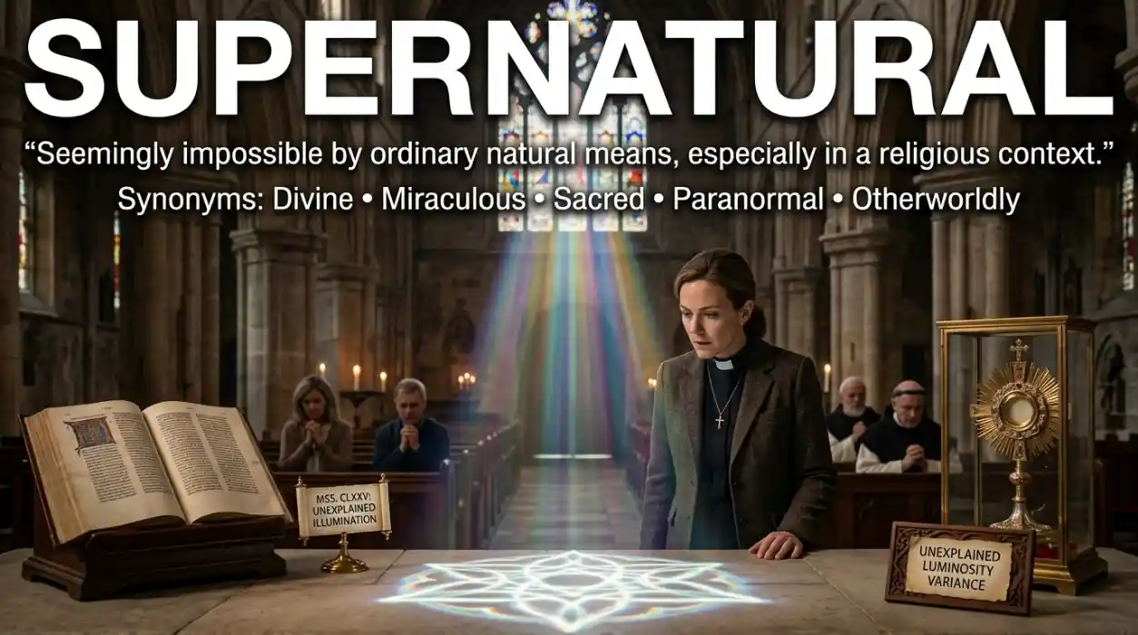 Seemingly impossible by ordinary natural means, especially in a religious context.