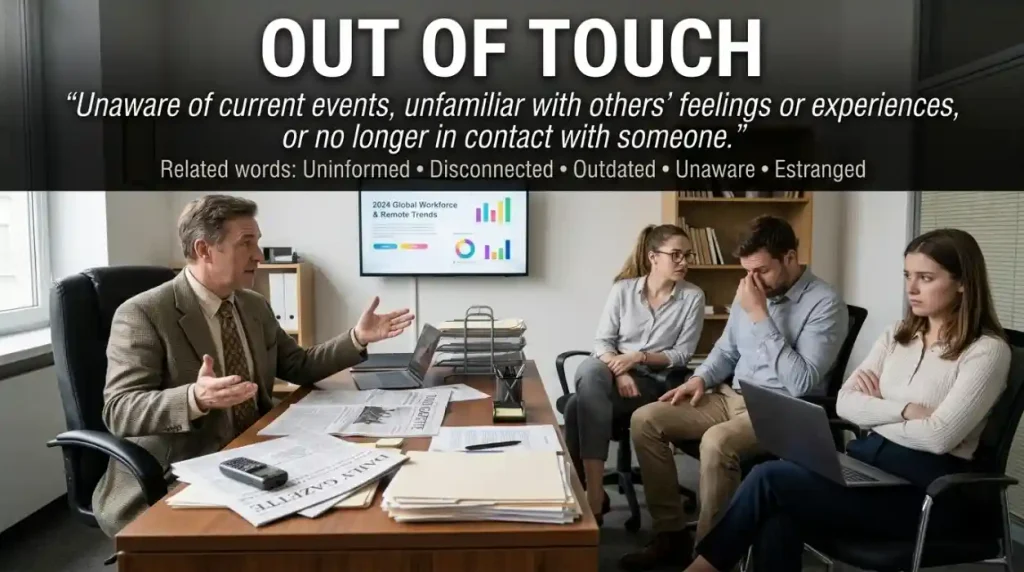 Synonym for Out of Touch
