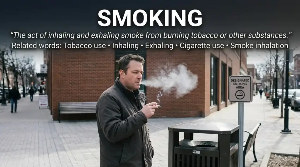 Synonym for Smoking