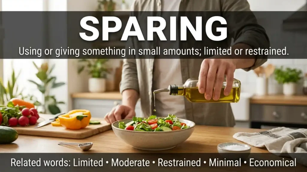 Synonym for Sparing