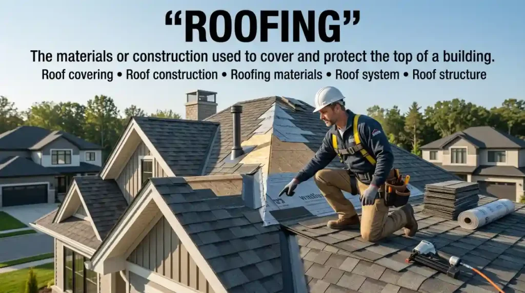 Synonyms for Roofing