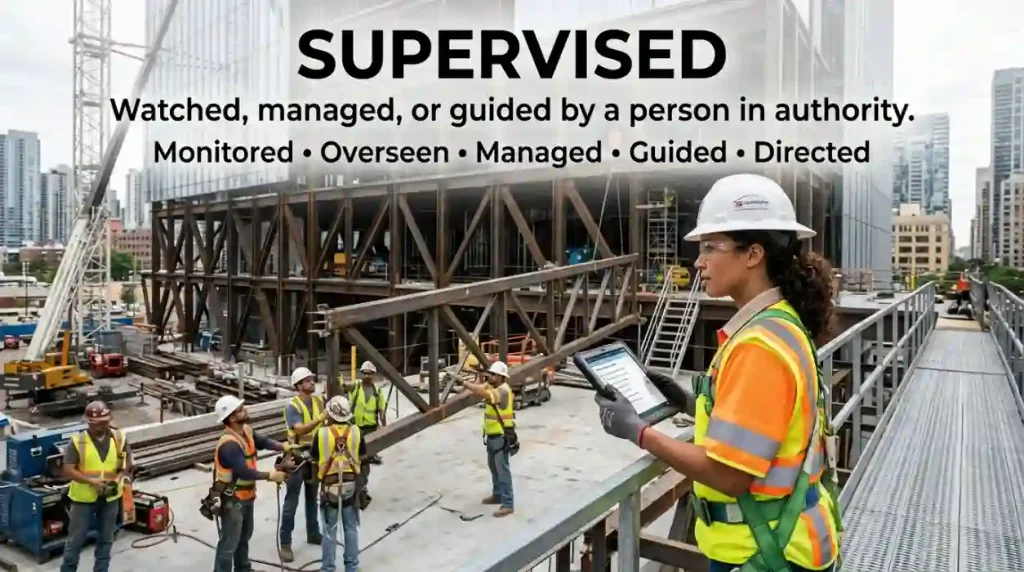 Synonyms for Supervised