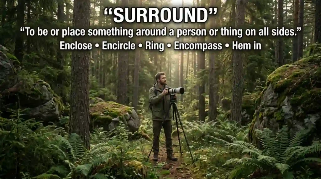 synonyms for surround