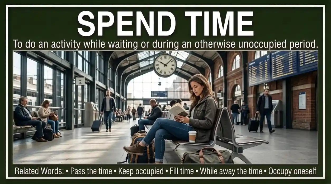To do something while waiting or during an otherwise unoccupied period.